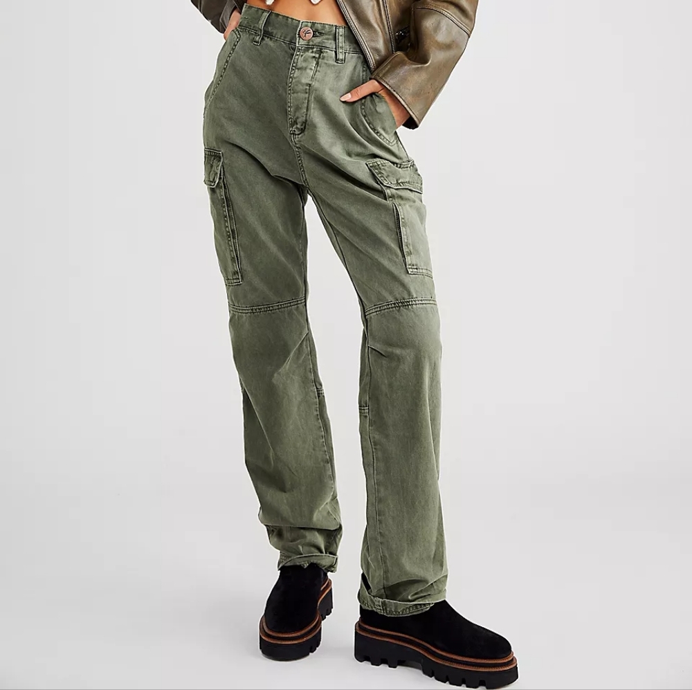 One Teaspoon Cargo Motion Jeans size 34 color olive